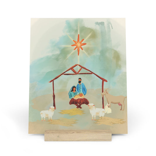 Nativity Art with stand